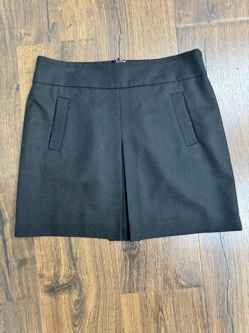 J. Crew Black Skirt with Green Label Detail